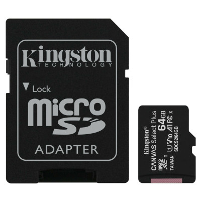 Карта пам'яті Micro SD 64Gb Kingston Class10