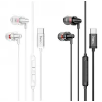 Провідні навушники вкладиші-гарнітура Hoco M90 Delight Type-C Чорні Провідні навушники вкладиші-гарнітура Hoco M90 Delight Type-C Чорні