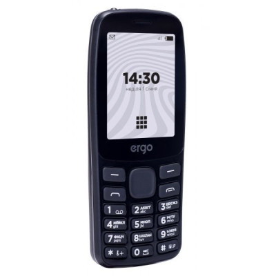 Мобільний телефон Ergo B241 Dual Sim Black, чорний