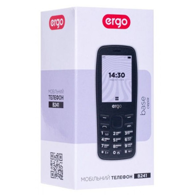 Мобільний телефон Ergo B241 Dual Sim Black, чорний