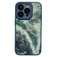 Чохол накладка Glitter Marble iPhone 13 Синя