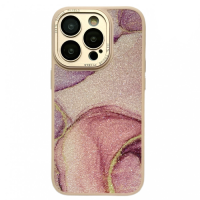 Чохол накладка Glitter Marble iPhone 13 Рожева Чохол накладка Glitter Marble iPhone 13 Рожева