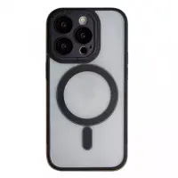 Чехол накладка Protective Camera Clear iPhone 12 Pro Max Черная