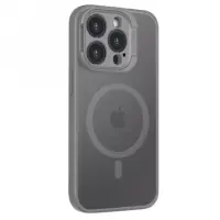 Чехол накладка Rock Guard MagSafe iPhone 15 Pro Сіра (Antidrop Lens) Titanium