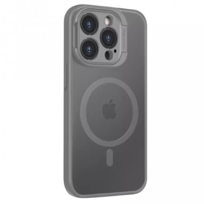 Чехол накладка Rock Guard MagSafe iPhone 15 Pro Сіра (Antidrop Lens) Titanium