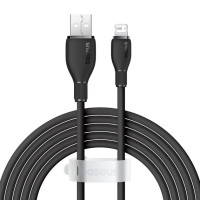 Кабель дата Baseus Pudding USB Type A - Lightning 2.4A 1.2м Чорний Кабель дата Baseus Pudding USB Type A - Lightning 2.4A 1.2м Чорний
