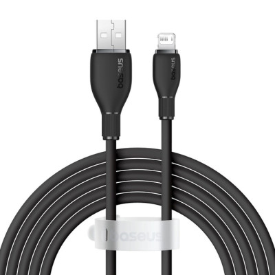 Кабель дата Baseus Pudding USB Type A - Lightning 2.4A 1.2м Черный