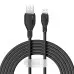 Кабель дата Baseus Pudding USB Type A - Lightning 2.4A 1.2м Черный