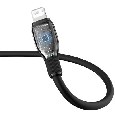 Кабель дата Baseus Pudding USB Type A - Lightning 2.4A 1.2м Черный