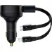 Автомобильное зарядное устройство Baseus Enjoyment c встроенным кабелем 2in1 Type-C/ Lightning 30W Black, Черный