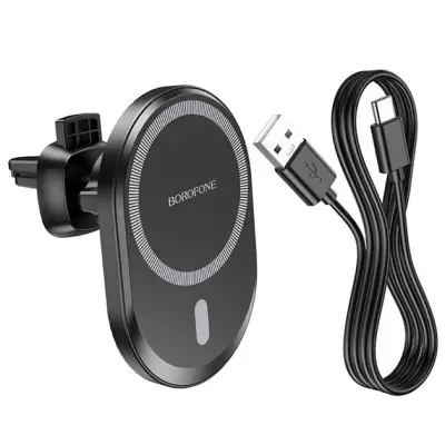 Автотримач Borofone BH201 з БЗП Black, Чорний