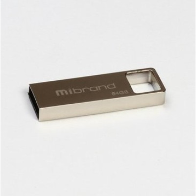 Флеш память USB 64Gb Mibrand Shark USB 2.0 Silver, Серебристый