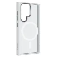 Чехол накладка Armorstandart Unit MagSafe Samsung S938 S25 Ultra Matte Clear Silver Серебряный