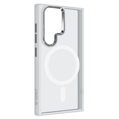 Чехол накладка Armorstandart Unit MagSafe Samsung S938 S25 Ultra Matte Clear Silver Серебряный