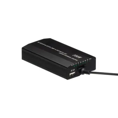 Універсальний зарядний пристрій для ноутбука 100W + Авто Адаптер Чорний