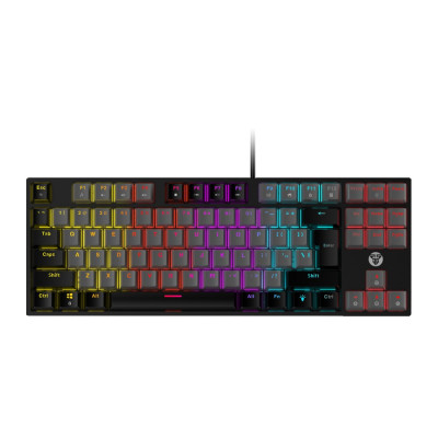 Клавиатура USB Fantech ATOM MK876 Черно-серая/Blue Switch