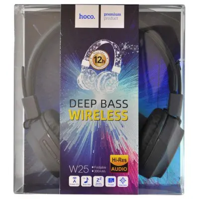 Безпровідні навушники Hoco W25 Black, чорні