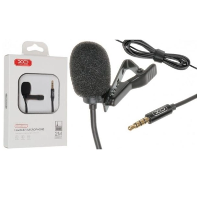 Мікрофон петличний XO MKF01 3.5 Black, Чорний