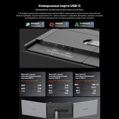 Додатковий Монітор 15.3" Blackview DCM8 Dual Grey (BVDCM8)