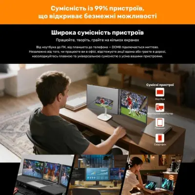 Додатковий Монітор 15.3" Blackview DCM8 Dual Grey (BVDCM8)