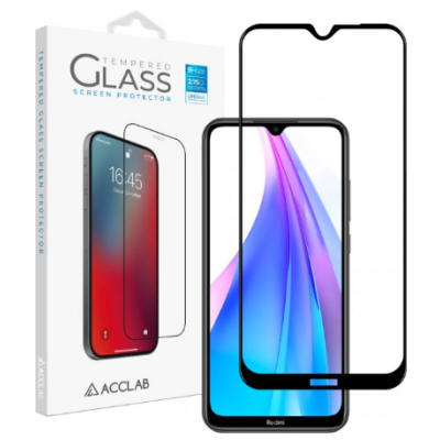 Защитное стекло Acclab 3D Xiaomi Redmi 9A/9C Чёрное