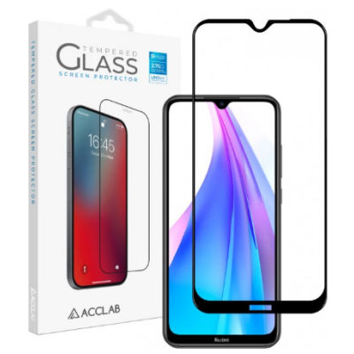 Захисне скло Acclab 3D Xiaomi Redmi 9A/9C Чорне