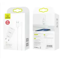 Сетевое зарядное устройство Usams T21 Lightning 2.1A Белый