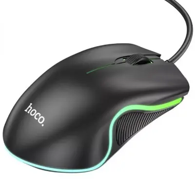 Проводная Мышь USB Hoco GM19 Enjoy Gaming Black, черная