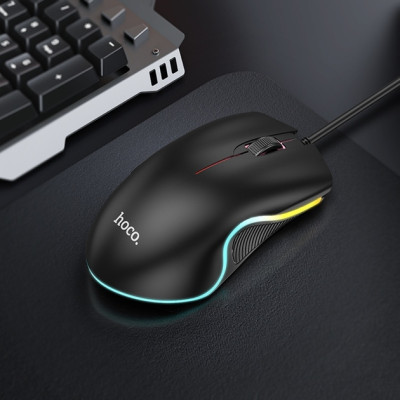 Провідна Миша USB Hoco GM19 Enjoy Gaming Black, Чорна