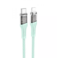 Кабель дата Hoco U111 Type-C to Lightning 1,2м Зелений Кабель дата Hoco U111 Type-C to Lightning 1,2м Зелений