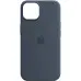 Чехол накладка Leather Case iPhone 11  Синий/Indigo Blue (AA+)