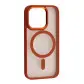 Чохол накладка Crystal Guard MagSafe iPhone 13 Pro Помаранчева