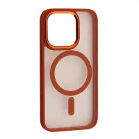 Чохол накладка Crystal Guard MagSafe iPhone 16 Pro Max Помаранчева Чохол накладка Crystal Guard MagSafe iPhone 16 Pro Max Помаранчева