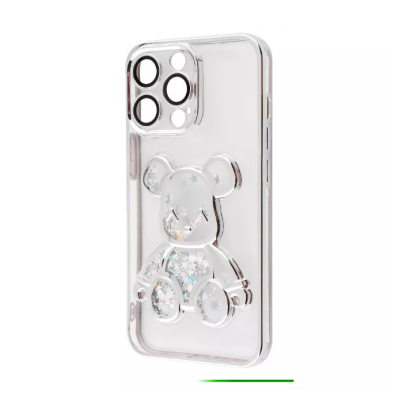 Чехол накладка Shining Bear iPhone 13 Серебряная