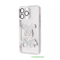 Чехол накладка Shining Bear iPhone 12 Серебряная