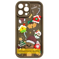 Чохол Накладка Christmas Toys Samsung A065 (A06) Коричневая