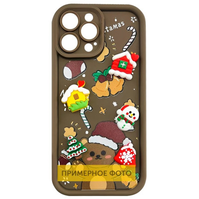 Чехол Накладка Christmas Toys Samsung A065 (A06) Коричневая