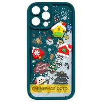 Чохол Накладка Christmas Toys Samsung A065 (A06) Зелена