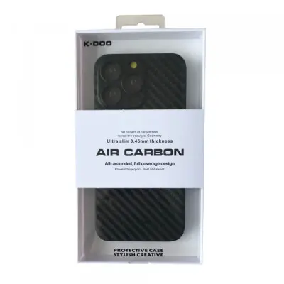 Чехол накладка K-Doo Air Carbon iPhone 12 Pro Max Черная