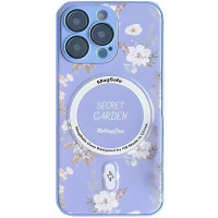 Чехол накладка Secret Garden with MagSafe iPhone 16 Pro Max Сириневая