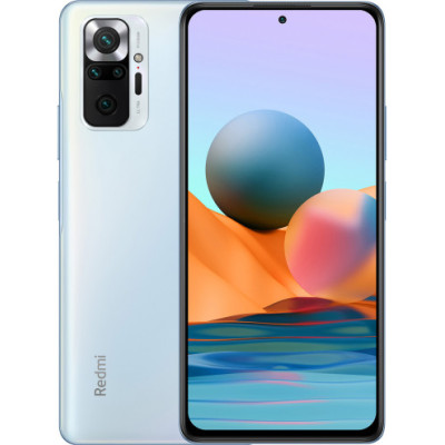 Смартфон Xiaomi Redmi Note 10 Pro 6/64GB Glacier Blue, голубой