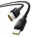 Кабель дата Baseus Silky USB Type A - Type-C 100W 2м Чорний