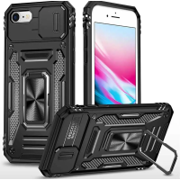 Чехол накладка Camshield Army Ring Iphone 7+ Черная