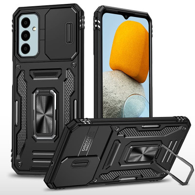 Чехол накладка Camshield Army Ring Samsung A057 (A05s) Чёрная