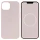 Чохол накладка HC Magsafe iPhone 15 Рожева/Light Pink (AAA Animation)