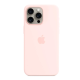 Чехол накладка HC Magsafe iPhone 15 Pro  Max Розовая/Light Pink  (AAA Animation)