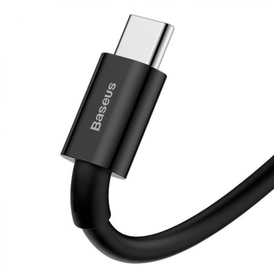 Кабель дата Baseus Superior 66W Type-C 1м Чёрный