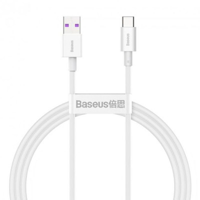Кабель дата Baseus Superior 66W Type-C 1м Белый