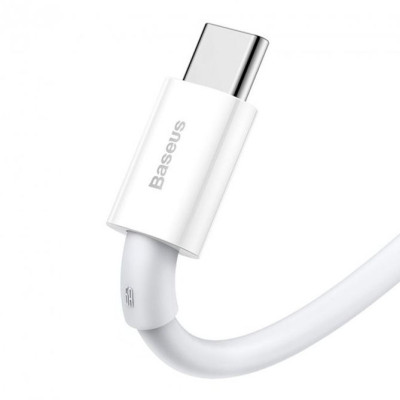 Кабель дата Baseus Superior 66W Type-C 1м Белый