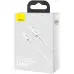 Кабель дата Baseus Superior 66W Type-C 1м Белый